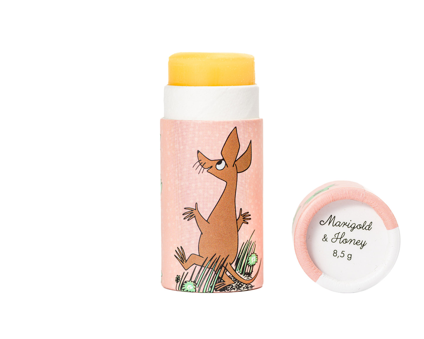 Moomin fra Gustaf och Linnea - Læbepomade med bivoks, morgenfrue og honning