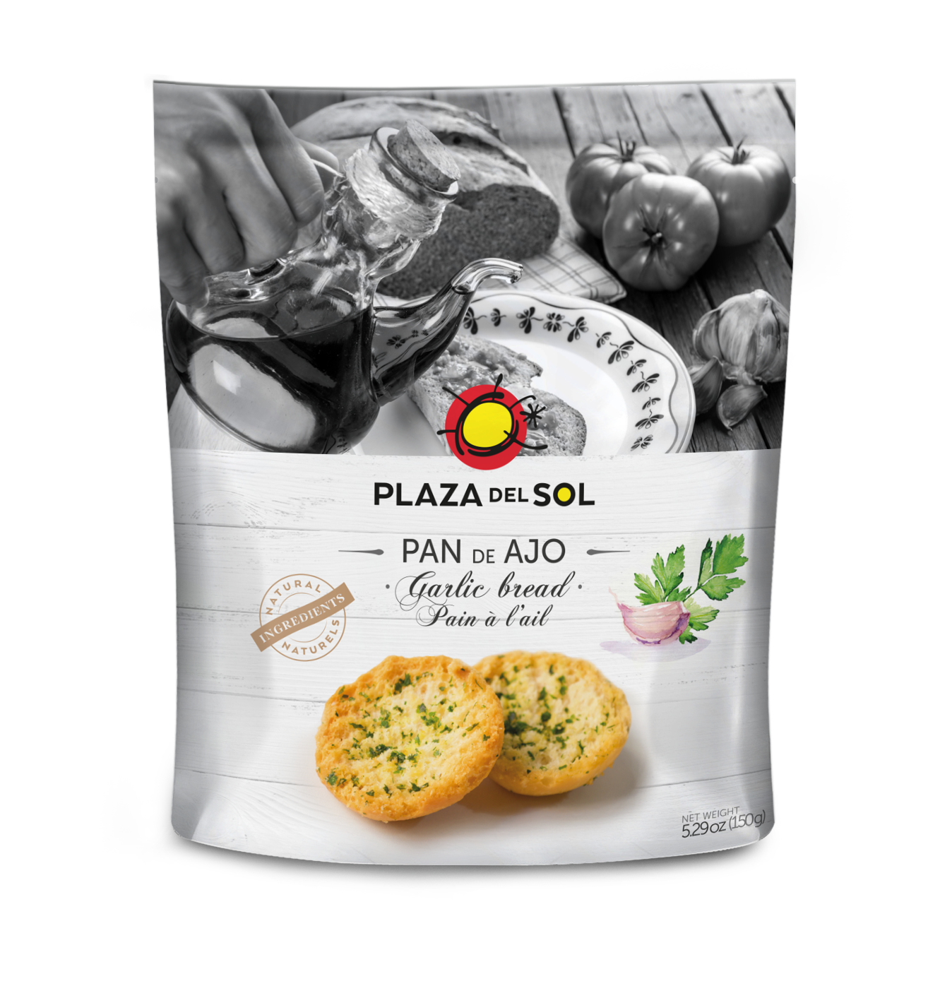 Bagte hvidløgsbrød med persille 150 g