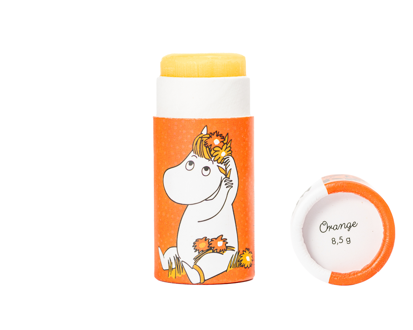 Moomin fra Gustaf och Linnea - Læbepomade med smag af appelsin