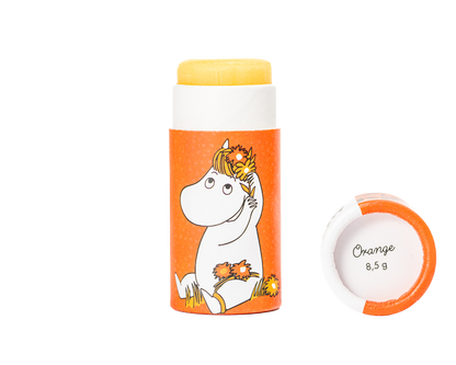Moomin fra Gustaf och Linnea - Læbepomade med smag af appelsin