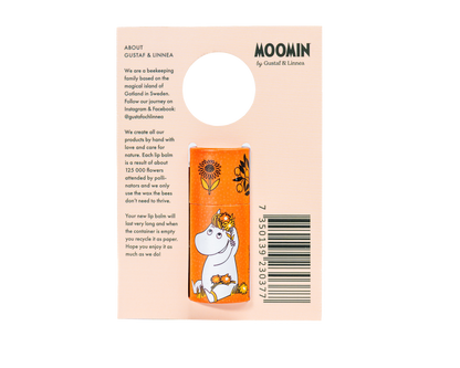 Moomin fra Gustaf och Linnea - Læbepomade med smag af appelsin