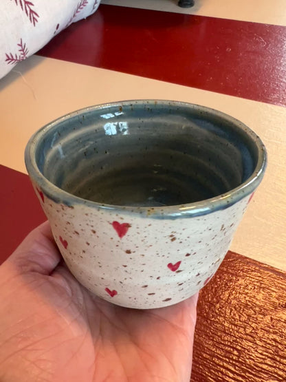 Unika keramik kop - Hjerter