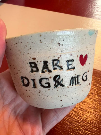 Unika keramik kop - Bare dig & mig