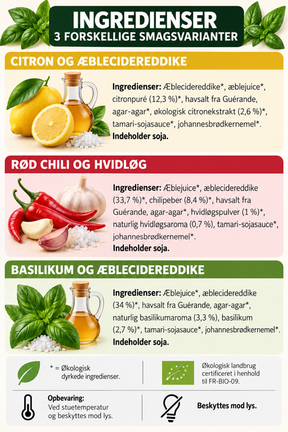 Gaveæske | 3 krydderblyanter: Citron, Basilikum og Chili & hvidløg