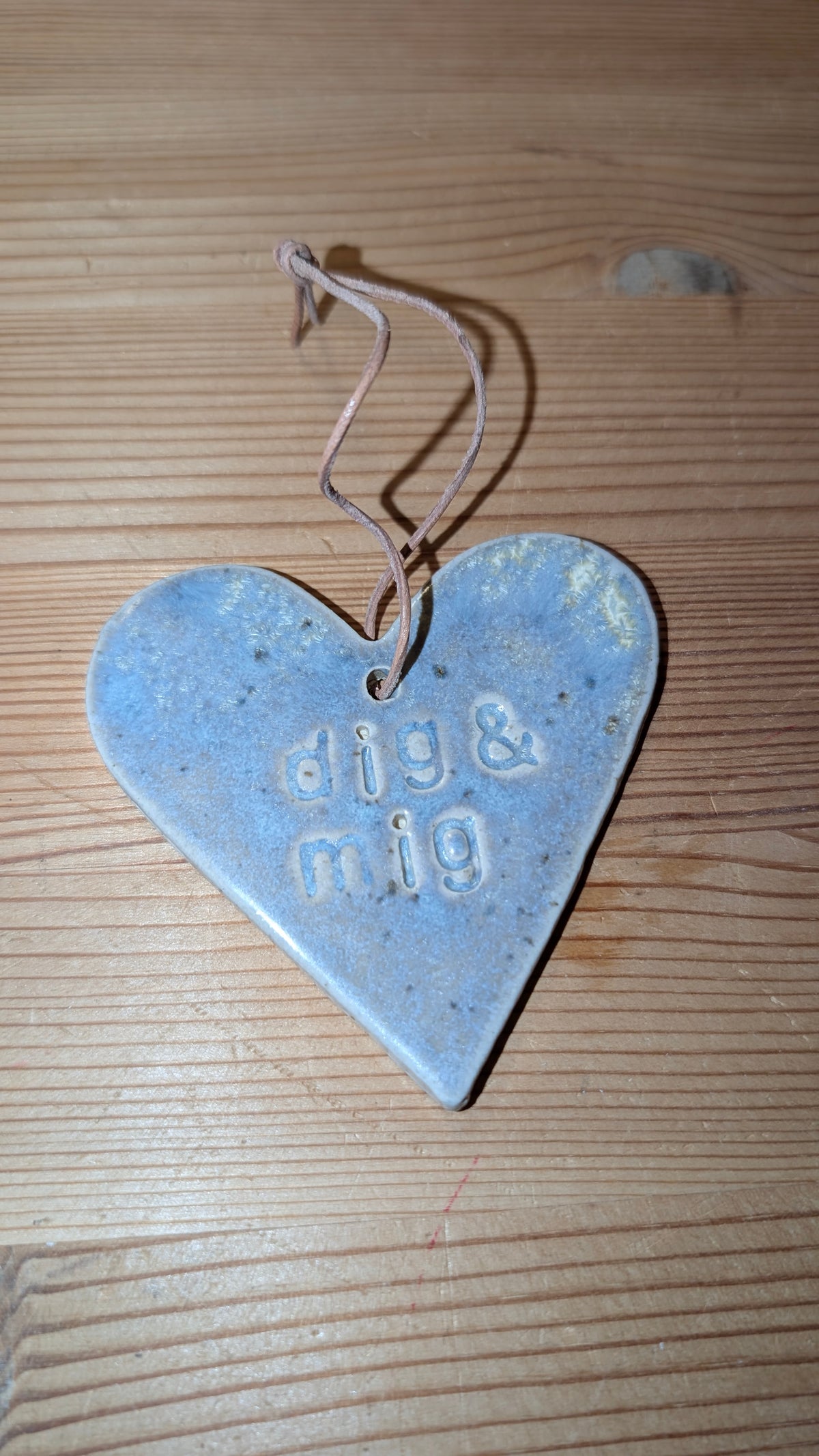 Keramik Hjerte "Dig & Mig"