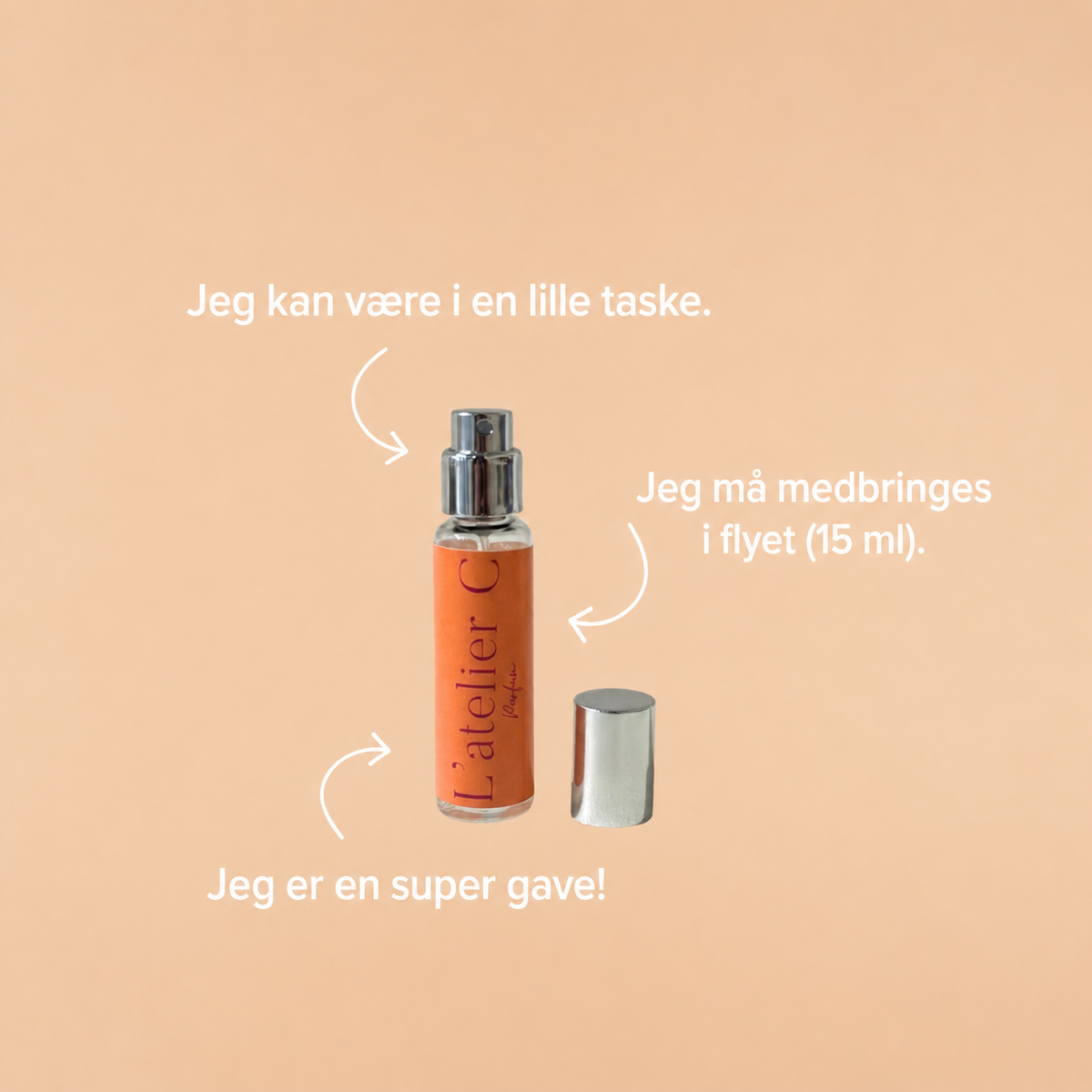 Taske og rejseparfume 15 ml Tropisk drøm