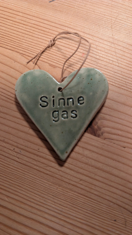 Keramik Hjerte "Sinne gas"